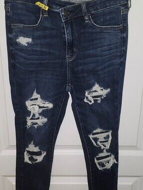 American Eagle Outfitters Blue Stretch Skinny Jeans